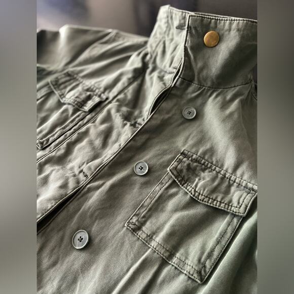 URBAN OUTFITTERS ECOTE Green Button Up Utility Jacket sz XS - Picture 3 of 8